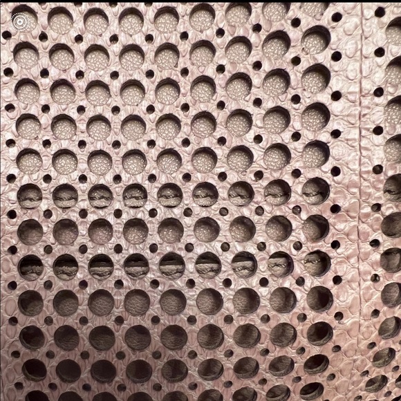 Chloe Marcie Perforated Crossbody Satchel in Tan - Picture 11 of 16